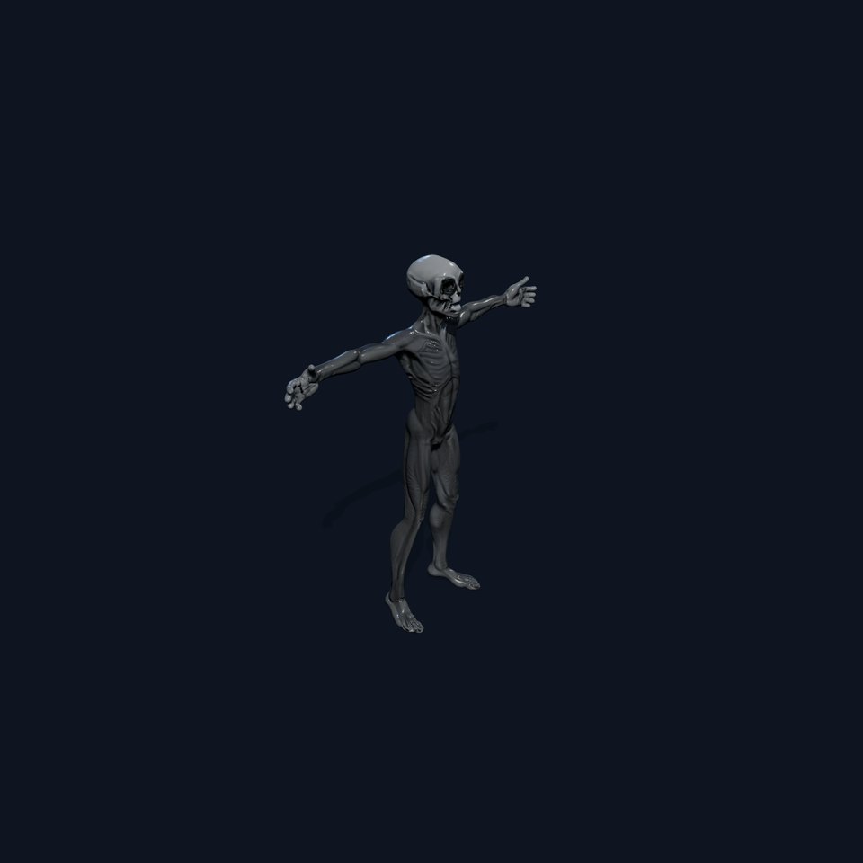 Grey Alien Character model pack